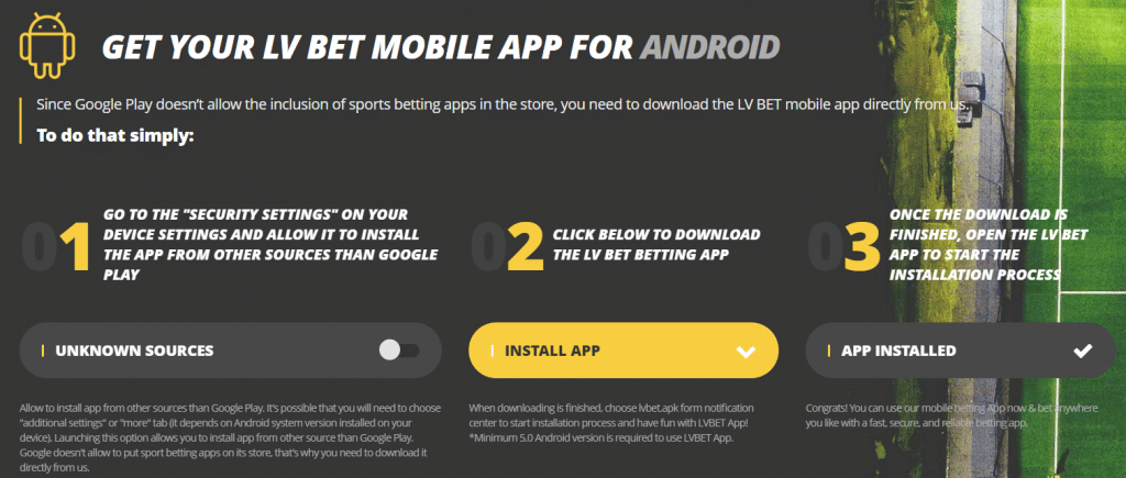 LV BET mobile android