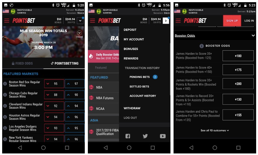 Pointsbet Sign-up for Mobile