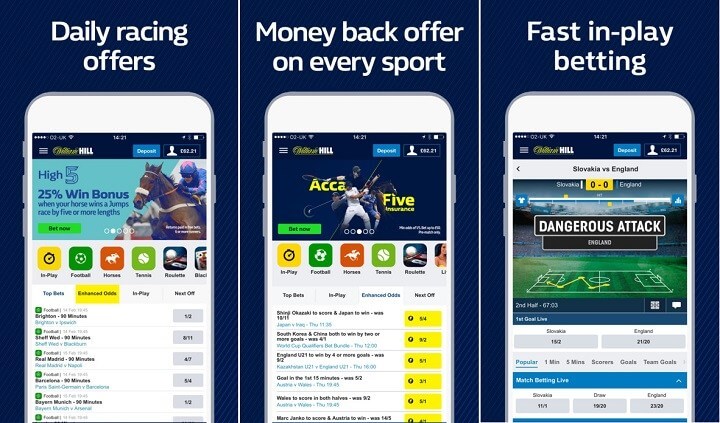 William Hill Best Features
