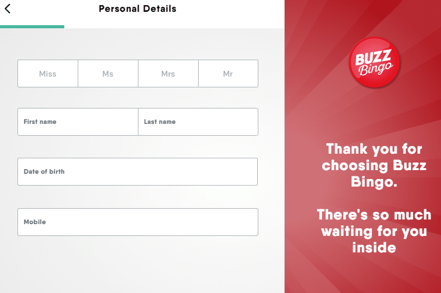 Buzz Bingo Bonus Code : Registration Details