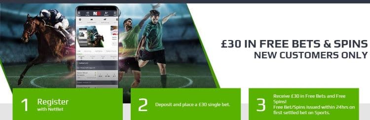 Netbet sports sign up offer