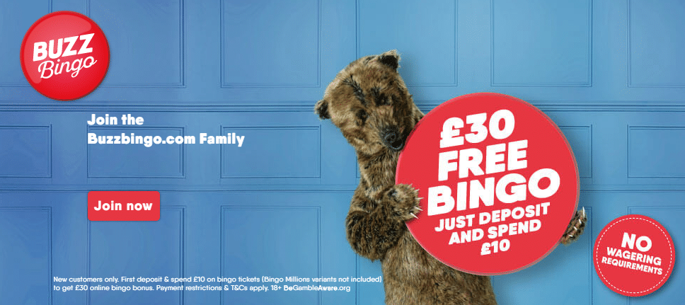 Buzz Bingo Bonus Code