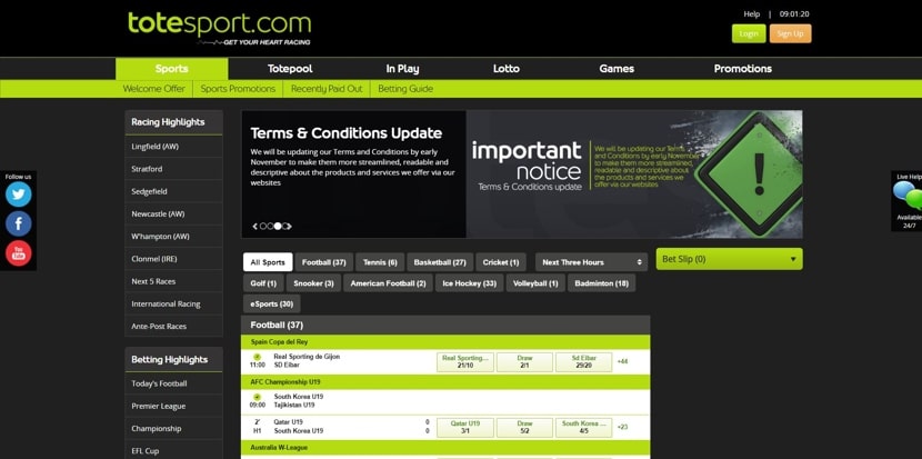 totesport bookmaker