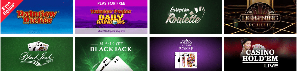 Rainbow Riches Casino Promo Code