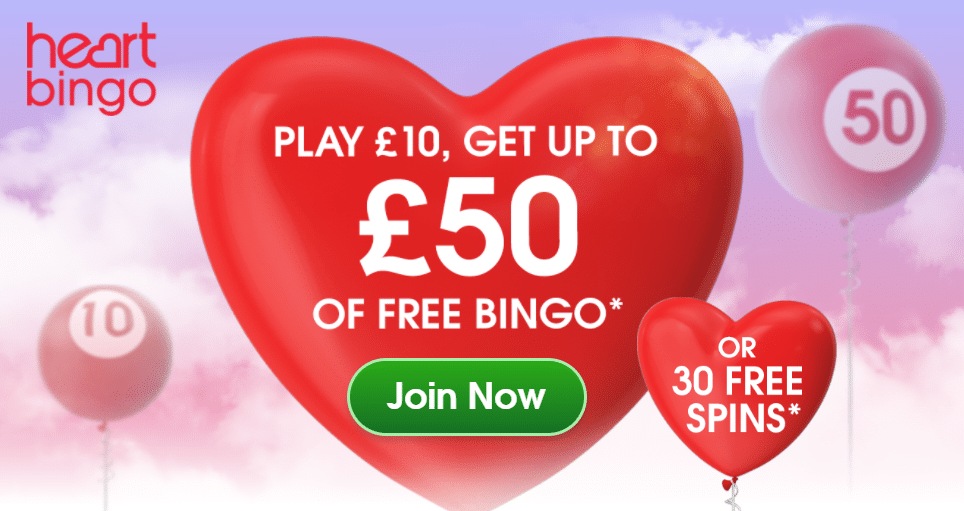 heart bingo no deposit bonus